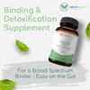 Binder Blend - Toxin Binder Supplement, Detox Capsules for a Healthy Gut - 180 Capsules - 90 Servings - 960mg Activated Charcoal & 480mg Organic Chlorella - Bloating Relief - Bentonite Clay