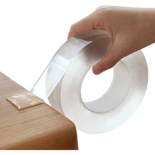 1pc Heavy Duty Double-Sided Tape 16FT - Reusable, Traceless, Strong & Sticky, Multipurpose Removable & Washable for Home, Office & Car!