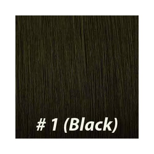 25 Strands Wavy Body Wave Micro Ring Links Locks Beads Keratin Stick I Tipped Pre Bonded Human Hair Extensions Color #1 (Black)