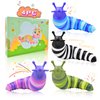 Cevioce 4 Pcs Toddler Party Favors for Kids 8-12 Fidget Toys Slug for Students Treasure Box Toys for Classroom Prizes Goodie Bag Stuffers for Kids 3-5 for Kids A