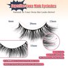 Cat Eye Lashes Wispy Eyelashes Manga Cat Eyelashes Natural Look 15mm Wispy False Lashes 3D Volume Fake Eyelashes Anime Lash Soft Faux Mink Lashes 7 Pairs Lashes Pack Siligli