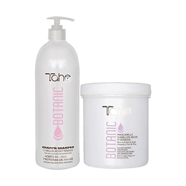 Botanical Hair Care Set, 1000ml Shampoo + 700ml Conditioning Mask, for Dry & Color-Treated Hair