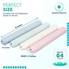 Flytofer 4 PCS Travel Toothbrush case with Ventilation Holes – Portable breathable Plastic Toothbrush Holders - Ideal for Travel, Camping, Trips, School, Home