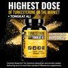 Turkesterone 17,500mg [Max Potency] + BioPerine® for High Absorption Supplement with Tongkat Ali - Increase Lean Muscle Growth & Recovery, Drive & Stamina - USA Made & Non GMO - 120 V Capsules