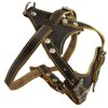 Real Leather Dog Harness, 24.5"-28" Chest Size, 3/4" Wide Medium