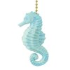 Clementine Designs Sparkling Blue Seahorse Ceiling Fan Pull Decorative Light Chain