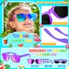 GIFTINBOX Kids Sunglasses Bulk，Kids Sunglasses Party Favor For Kids 4-8, 16Pack Translucent Sunglasses For Kids Boys Girls Age 3-8, Party Favors For Kids 3-5 UV400 Protection Pool Beach Party Favors…