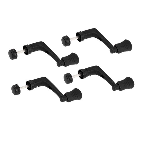 COMOK Black Plastic Replacement Nonslip Rotary Power Handle for Fishing Spinning Reel Replacement Handle Grip 4Pcs