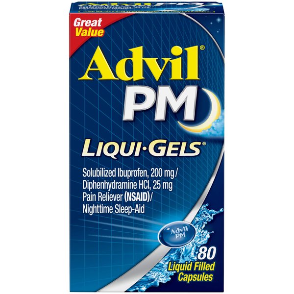 Advil PM Ibuprofen 200 mg Liqui-Gels 80 ea