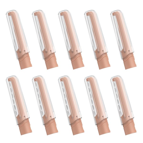 OPOVE Dermaplaning Blades,Exfoliating Face Blades,Peach Fuzz Removal & Eyebrow Shaper–Face Shavers for Women,10 Pack