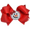Sweet Snowman 4.5 Inch Grosgrain Ribbon Hair Bow (Snowgirl)