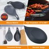 TROUSKAIG Spoon Rest for Stove Top, 3 Pack Small Silicone Spoon Holder for Kitchen Counter, Coffee Spoon Rest, Heat Resistant Cooking Spoon Holder Perfect Kitchen Gadgets for Kitchen Utensils Ladles