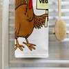 3dRose 22x30 Bath Hand Pool Towel - Vegan Gifts Vegans Gift Idea Vegan Humor Funny Thanksgiving Turkey TDSwhite – Thanksgiving