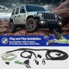 BX88368 Blue Ox EZ Light Wiring - Towing Wiring Harness kit for Jeep Willys 2021-2023 Wrangler JL 2018-2023 & Gladiator 2020-2023 Towed Vehicle Wiring Kit Plug and Play-BX88368