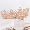 TOBATOBA Rose Gold Crowns for Women Crystal Wedding Tiara for Women, Royal Queen Crown Princess Tiara, Quinceanera Crown Coronas Para 15 Anos Quinceaneras, Birthday Pageant Halloween Costume Cosplay