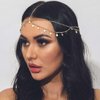 Casdre Sequin Head Chain Gold Headpiece Hair Chains Festival Costume Headband Hair Accessories for Women