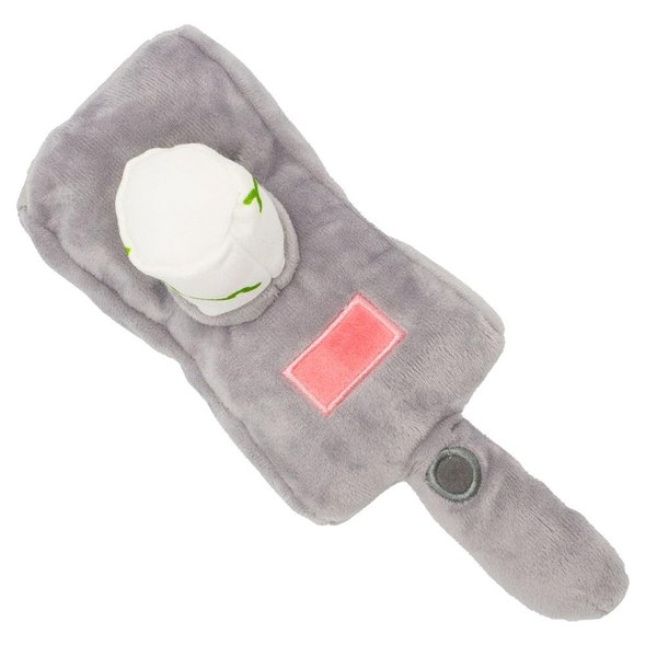 Buckle-Down Dog Toy, Comedy, Plush Squeaker Rick and Morty Portal Gun (DTPT-RMYS) 10.5" x 4.0"