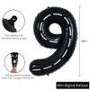 TONIFUL Race Car Black Balloons Car Birthday Party Supplies,40 Inch Giant Jumbo Helium Foil Mylar Big Number 9 Digital 9 Balloons for Boy's Birthday Party Truck Race Car Theme Party Decorations