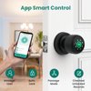 GHome 4 in 1 Smart Fingerprint Door Knob with Keypad Door Lock, Biometric Smart Door Knobs & App Control, Keyless Entry Door Lock Great for Home, Bedroom, Apartment Offices and Garages