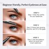Eyebrow Pencil Eyebrow Microblading Pen - Eyebrow Pen Micro 4 Point Brow Pen Lift & Snatch Eyebrow Eye Makeup Long-Lasting Waterproof & Smudge-proof Natural Eyebrow Hair (Black)