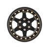 INJORA 1.0 Plus Brass Beadlock Wheel Rims 6-Spoke Wheels for TRX4M AX24 SCX24 FCX24 1/24 1/18 RC Crawler,42g/pcs (Black)