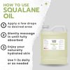 Squalane Oil Bulk- 32 oz 100% Pure & Natural Plant Derived Facial Oil - Cold Pressed and Unrefined Premium Grade Multipurpose Moisturizing Oil For Skin and Hair