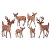 Flormoon Deer Toys - 6pcs Realistic Deer Woodland Animals Figurines - Early Educational Toys, Birthday Cake Topper for Kids
