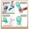 Portable Dog Water Bottle – Leak-Proof & Convenient Hydration for Pets On-The-Go (White, Small)