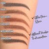 Micro Slim Brow Pencil Waterproof Long Lasting Precision 1.5mm Smooth Glide Eyebrow Pen | Soft Brown