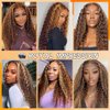 12A Ombre Brazilian Virgin Curly Hair 3 Bundles (T1B/30/27,20" 22" 24") Ombre Virgin Remy Kinky Curly Human Hair Weave Bundles 100% Unprocessed Virgin Remy Hair Bundles 3 Tone Ombre Hair Bundles