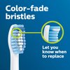 Philips Sonicare Genuine Sensitive Replacement Toothbrush Heads for Sensitive Teeth, 3 Brush Heads, White, HX6053/64