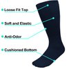 Falari Physicians Approved Diabetic Socks Crew Unisex 3, 6 or 12-Pack (10-13, 12 Pairs Navy)
