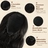 BARSDAR Drawstring Ponytail Extension, 26 In Long Wavy Ponytail Hair Extensions for Women Synthetic Black Clip in Pony Tails Hairpieces Girls Daily Party Halloween (Off Black)