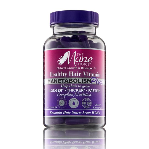 The Mane Choice MANETABOLISM Plus Healthy Hair Growth Vitamins - Complete Nutrition Supplements for Longer, Thicker and Healthier Hair (60 Capsules)