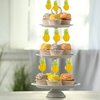 24Pcs Luau 3D Pineapple Cupcake Toppers Tropical Pineapple Leaf Aloha Cupcake Picks for Summer Hawaiian Luau Tropical Theme Baby Shower Birthday Wedding Party Cake Decorations Supplies