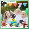 EOIVSH 6pcs Dragon Toys for Kids, 5 inch Ancient Flying Dragon Figurines, Mythical Toy Figures & Playset Gift for 3 4 5 6 7 Boys Girls, Cool Cake Topper