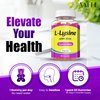 L-Lysine 1000mg with Zinc Gummies - Vitamins for Adults Tissue Health & Vegan Lysine Supplement Immune Support, Supports Skin, Lip, Gluten Free, Non-GMO, Amino Acid Supplements, 60 Gummy