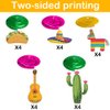 20Pcs Mexican Fiesta Hanging Swirl Decorations, Mexican Fiesta Cinco De Mayo Party Supplies, Taco Twosday Birthday Theme, Taco Party Mexican Fiesta Ceiling Hanging Swirl Decorations Boys Girls Shower
