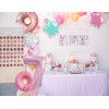 Donut Birthday Decorations, 6 PC Dokuna Donut Balloons 7th Birthday Decorations for Girls, Giant Number 7 Foil Mylar Balloon, 7 Years Old Donut Theme Birthday Party Supplies Decor (Donut-7)