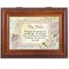 Cottage Garden My Niece Wonderful Gift Loved Woodgrain Rope Trim Jewelry Music Box Plays You are My Sunshine