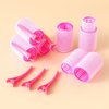 Hair Curlers Rollers with Clips, Curly Hair Rollers 12PCS Self Grip Hair Roller Set, Heatless Hair Curlers Hair Styling Tools Hairdressing Curlers