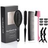 12Pcs Wig Styling Set - Massage Brush, Wide-Tooth Comb, Edge Brush, Wet Brush, Wig Clip for Synthetic Wigs, Hair Extensions, DIY Styling and Human Hair