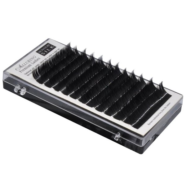 Alluring Silk Lashes for Eyelash Extensions D curl .25mm thickness