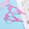 KUNFOWL 10 Pcs Mascara Shield Applicationlicator Guard, 3 in 1 Eyelashes Tools, Pink Eyelash Tool Upper and Lower Eye Lash Mascara Tool Guard for Girls and Women