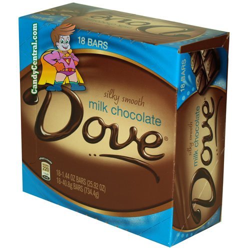 Dove Milk Chocolate Bar 1.44 oz (18 Ct)