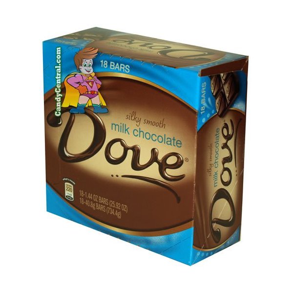 Dove Milk Chocolate Bar 1.44 oz (18 Ct)
