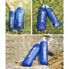 AONIJIE Pack 2 TPU Soft Hydration Water Bottles Collapsible Flask-Use in Hydration Vest for Marathon Running Hiking Cycling (500ml/2x17.1oz)