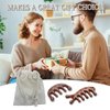 2 Pack Wooden Scalp Massage Comb, Carelax Wooden Wide Tooth Hair Comb Head Tool Meridians Scalp Massage, Natural Wood Comb
