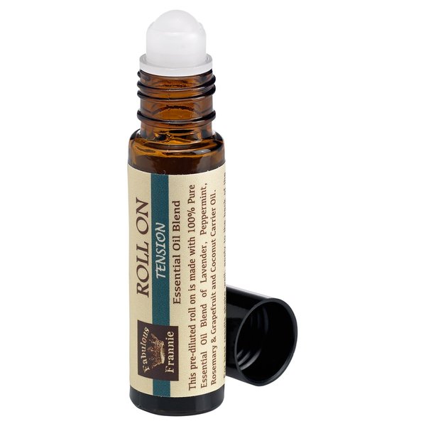 Fabulous Frannie Tension Pre-Diluted Essential Oil Roll-On Ready to use! 100% Pure Essential Oils Diluted in Fractionated Coconut Oil 10 ml