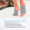 Arch Support Brace for Flat Feet with Gel Pad Inside - 2 Pairs - Plantar Fasciitis Support Brace - Compression Arch Sleeves for Women, Men - Foot Pain Relief for Planter Fasciitis, Arch Pain (Gray) FSA HSA elegible